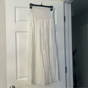 Shein White Maxi Cover Up Skirt